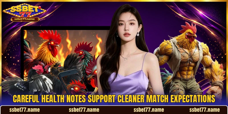 Careful health notes support cleaner match expectations Careful health notes support cleaner match expectations
