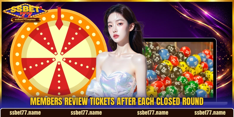 Members review tickets after each closed round Members review tickets after each closed round