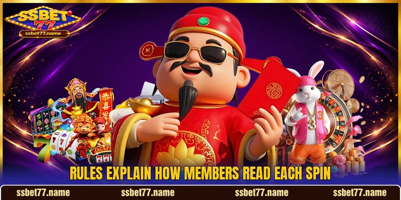 Rules explain how members read each spin