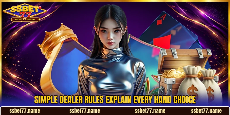 Simple dealer rules explain every hand choice Simple dealer rules explain every hand choice