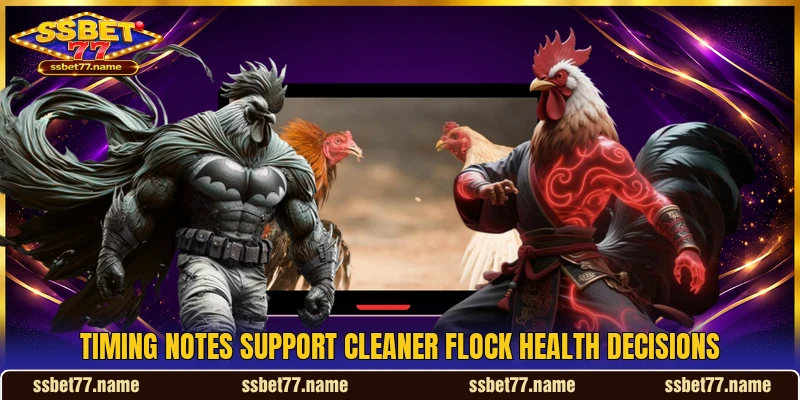 Timing notes support cleaner flock health decisions Timing notes support cleaner flock health decisions